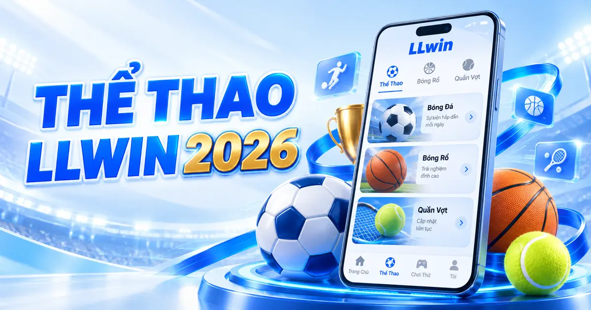 Giao diện minh họa Thể Thao LLWIN 2026 trên điện thoại